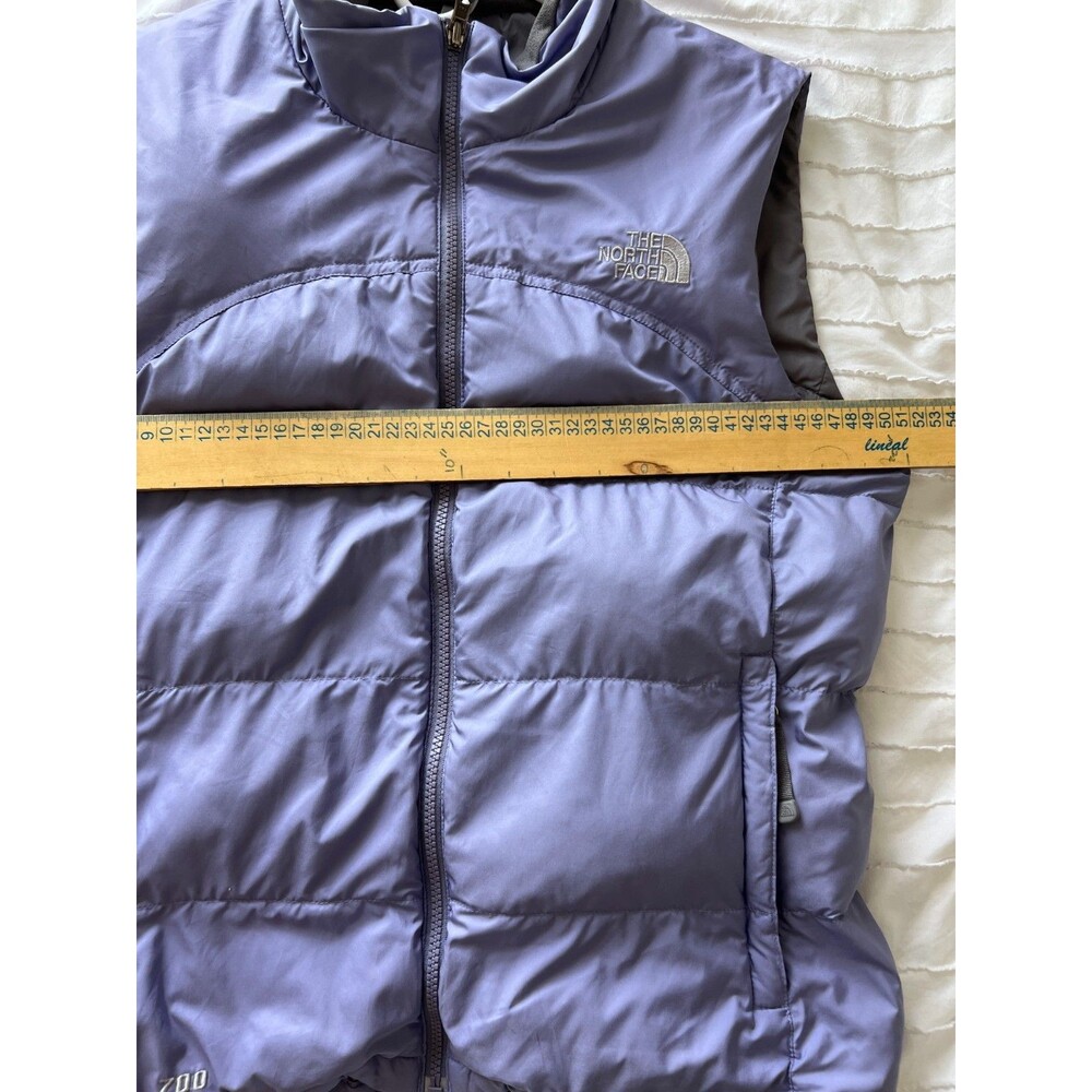 The North Face Down 700 Fill Puffer Vest Women's M Purple In Great Condition - Picture 4 of 6